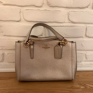 Gold Metallic Coach Purse